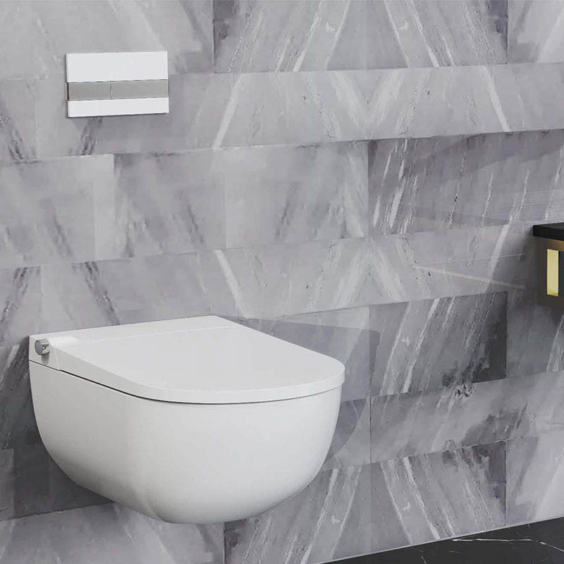 Western Wall Hung Intelligent Bidet Bathroom Floating Shower Smart WC Toilet