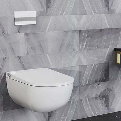 Western Wall Hung Intelligent Bidet Bathroom Floating Shower Smart WC Toilet