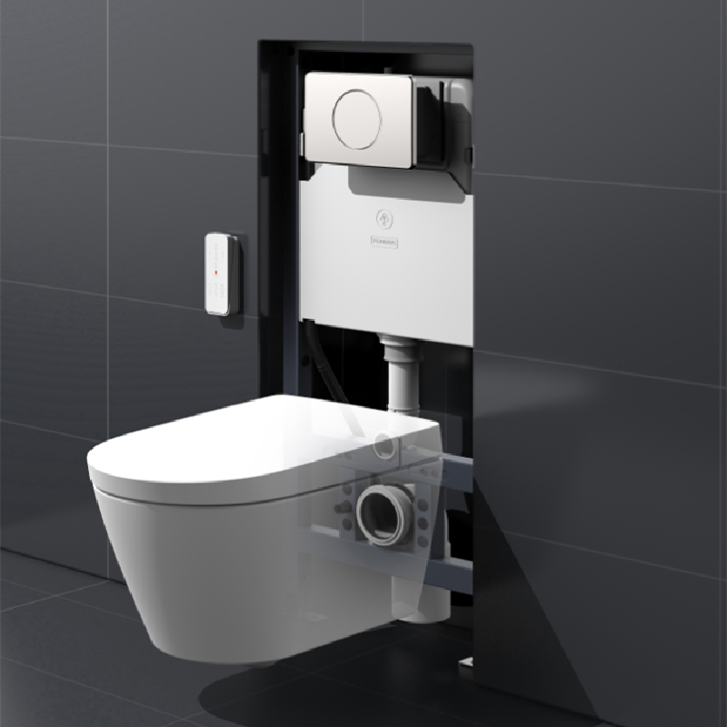 Wall hung Japanese Style Shower Toilet Intelligent Smart WC With Bidet 7201