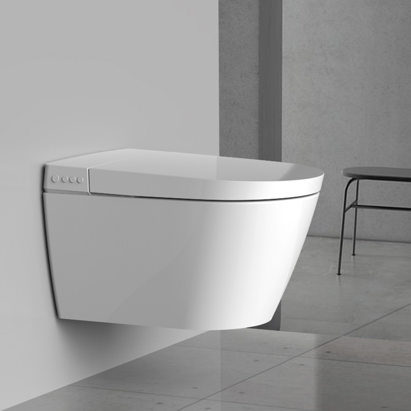 Wall hung Japanese Style Shower Toilet Intelligent Smart WC With Bidet 7201