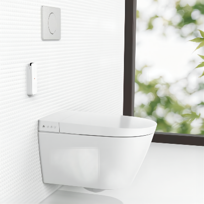 Wall hung Japanese Style Shower Toilet Intelligent Smart WC With Bidet 7201